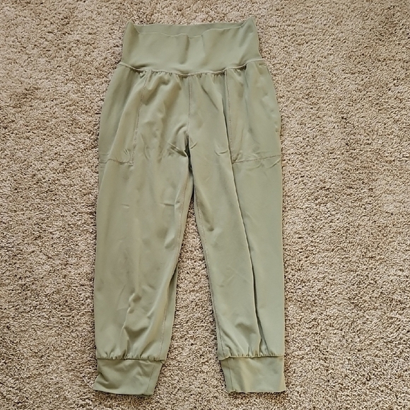 Athleta Pants - Athleta Saluation Crop Joggers Olive Green, Size S